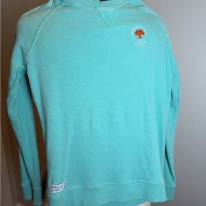 johnnie-O Size 10 Turquoise Ocean Course Kiawah Island Crewneck Sweater